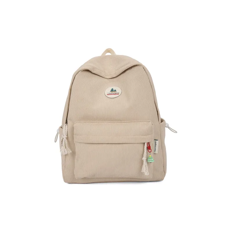 SUN EARTH &U Corduroy Backpack Unisex Multicolor-12