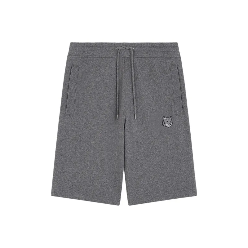 Maison Kitsuné Bold Fox Head Patch Oversize Jog Shorts-0