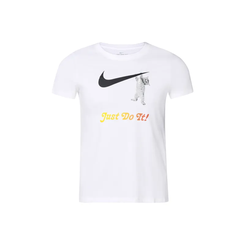 Nike Set in Sleeve T Shirt Women's White-0