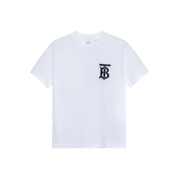 Burberry Drop Shoulder Sleeve T Shirt Women's White 80174731