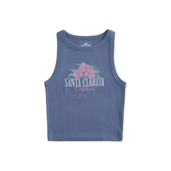 Hollister Tank Tops Women's Light Marine Blue