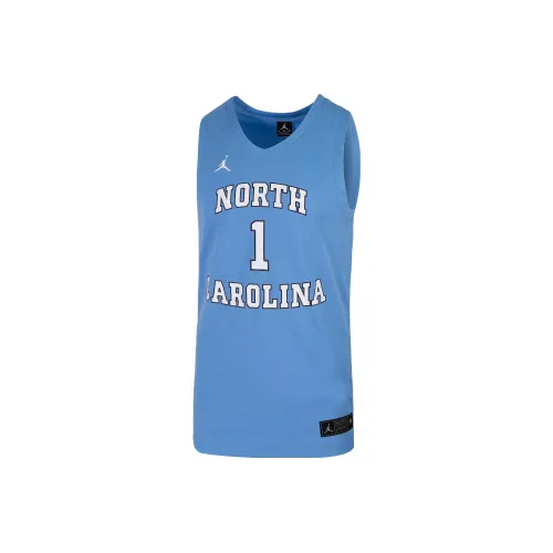 JORDAN College Replica UNC Basketball Jerseys Men Blue