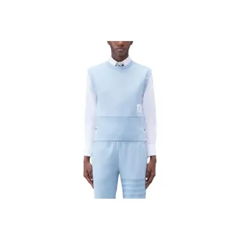 THOM BROWNE Double Face Knit 4 Bar Shell Top