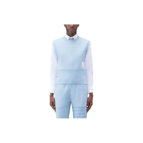 THOM BROWNE Double Face Knit 4 Bar Shell Top