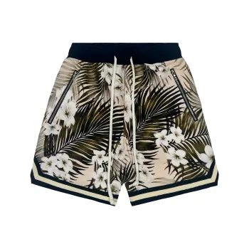 JUNGLE GURL Basketball Casual Lace-Up Shorts Unisex Gold