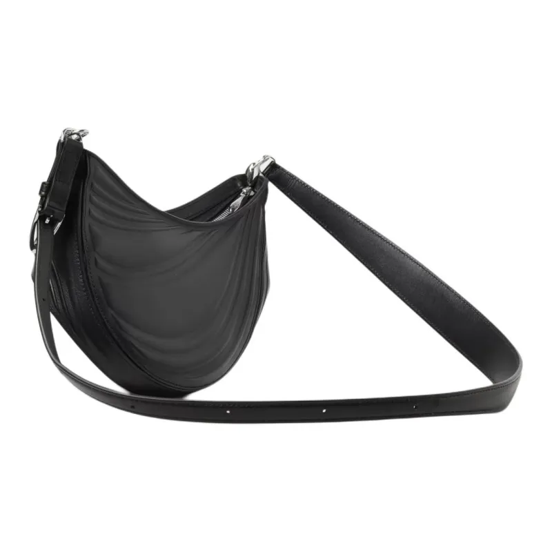 Mugler Leather Shoulder Bag Women's Black-1