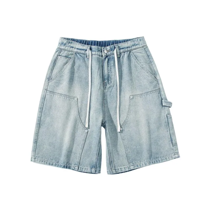 NVRFRGT Denim Shorts Unisex Washed Color-0