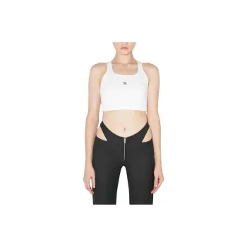 Misbhv Cropped M Tank Top 'White'