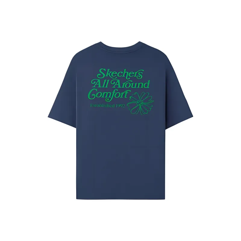 Skechers T Shirt Unisex Marine Collegiate Blue 02MZ-1