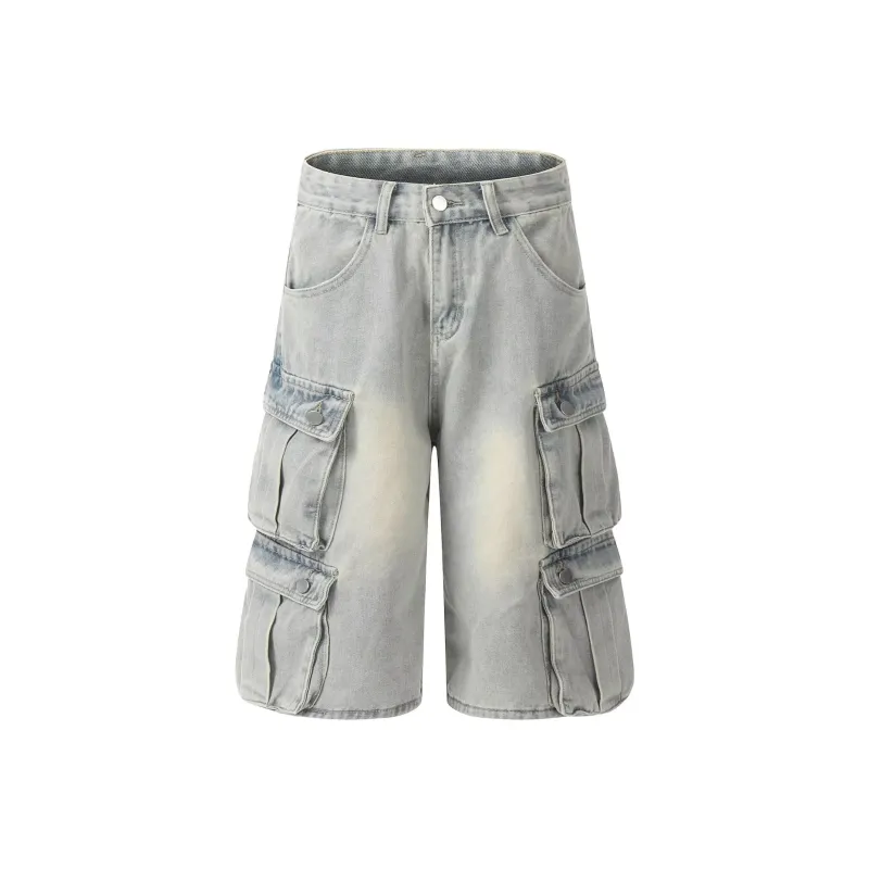 TINA GIA Denim Shorts Men's Blue-0