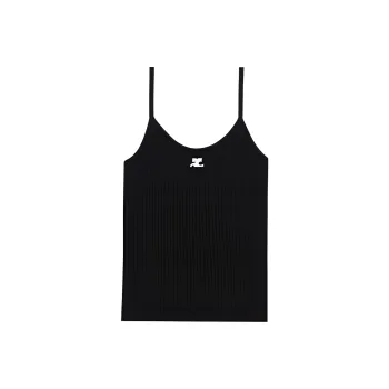 COURREGES Reedition Ribbed Tank Top