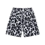 Black White Leopard Print Shorts