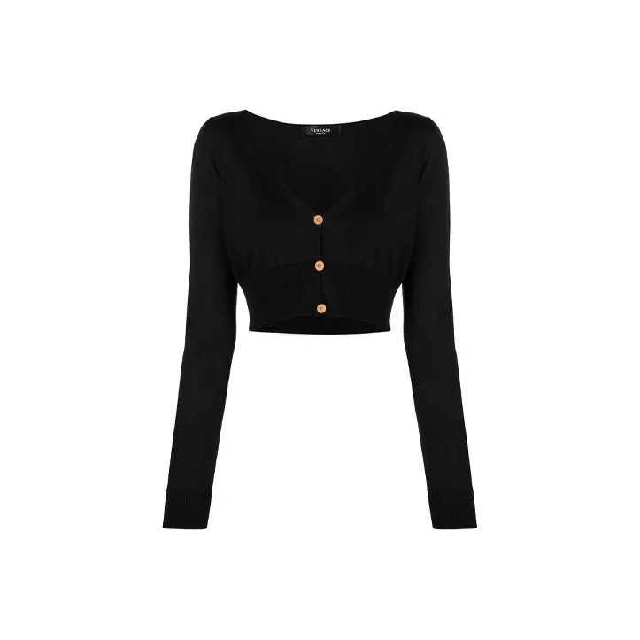 VERSACE Crop Tops Women's Black-0