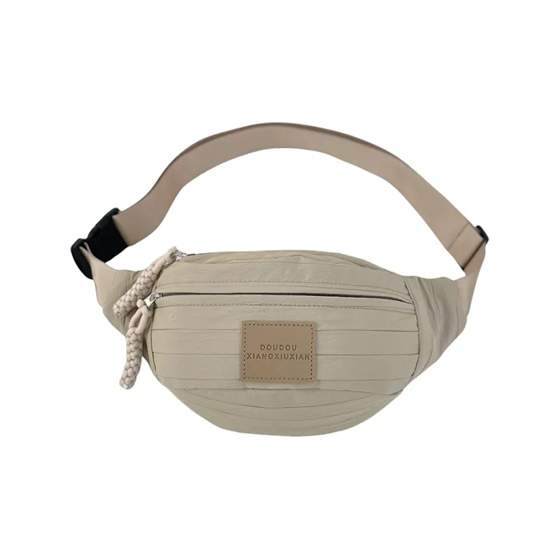 GOBLIN SHARKS 1759 Nylon Sling Bag Trumpets Unisex White/Pink/Yellow/Khaki-17