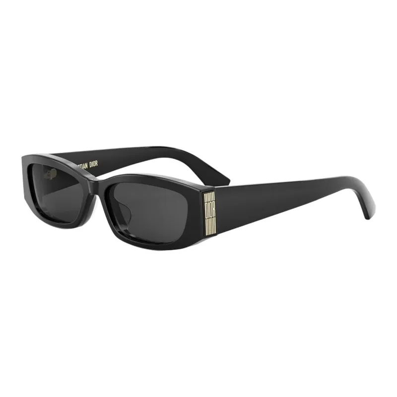DIOR Plate Frame Rectangular Sunglasses Unisex Black-0