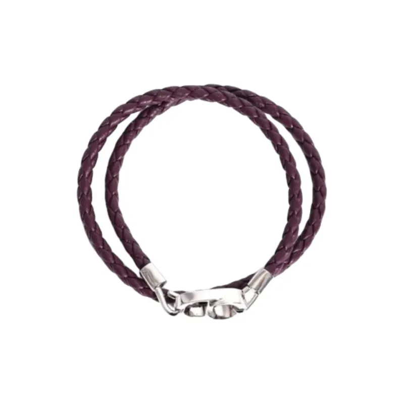 DIOR Sheepskin, Brass Bracelets Men's Red-1