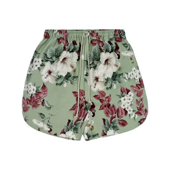 JUNGLE GURL Casual Shorts Unisex Ice Blue