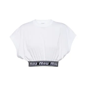 MIU MIU Crop Tops Women's White