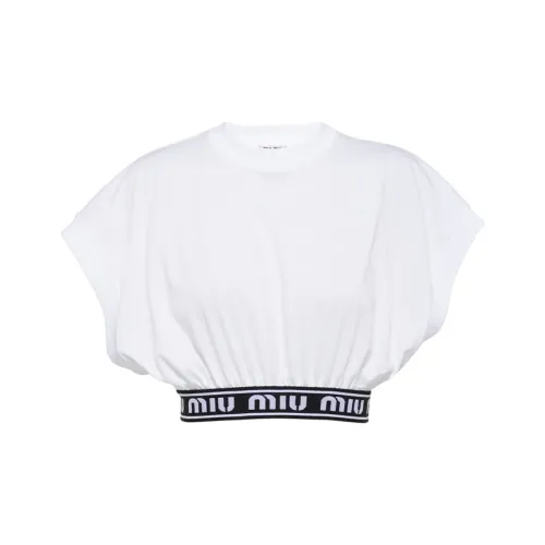 MIU MIU Crop Tops Women's White