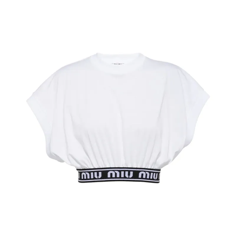 MIU MIU Crop Tops Women's White-0