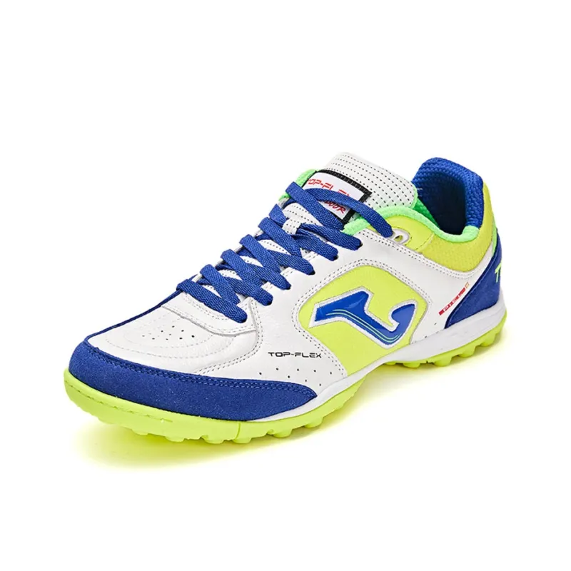 Joma TF Rubber Broken Studs Artificial Ground Soccer Shoes Men's White Yellow-4