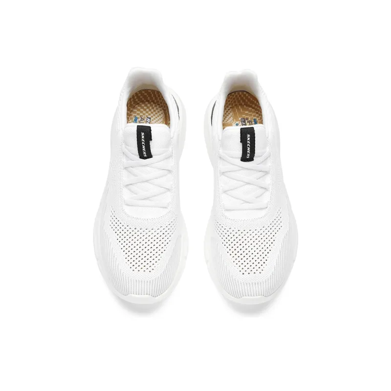 Skechers Ingram Cushioning, Slip Resistant, And Abrasion Resistant Low Top Running Shoes Men's White Black-3