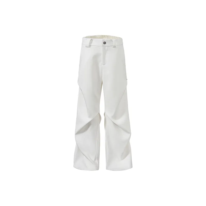 HOKLV Casual Pants Unisex White-12