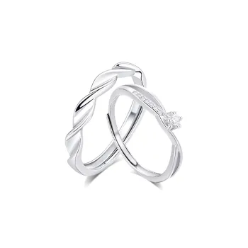KUMET Sterling Silver Rings Unisex