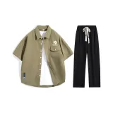 Clothing Sets (Light Green+Black)