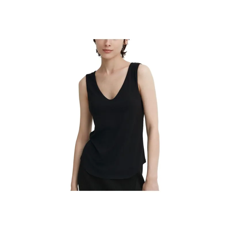 UNIQLO X Mame Kurogouchi Tank Tops Women's Black-0