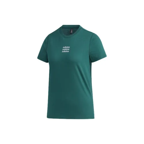 Adidas Neo Regular T Shirt Women's Forest Green