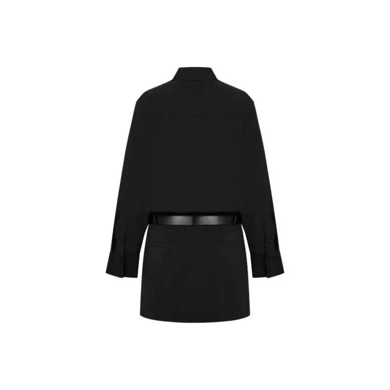MOCO Long Sleeved Dresses Women's Black-1
