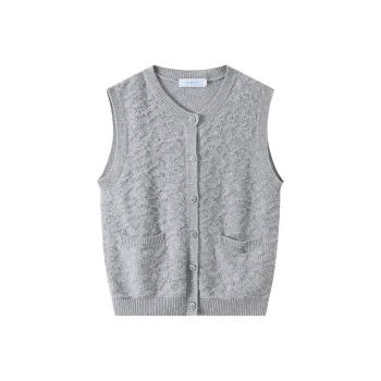 H YXIANG Tank Tops Women's Brocade Gray