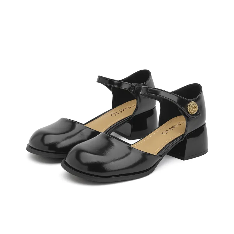 GEMEIQ Block Heel High Heels 4.5cm Women's-1