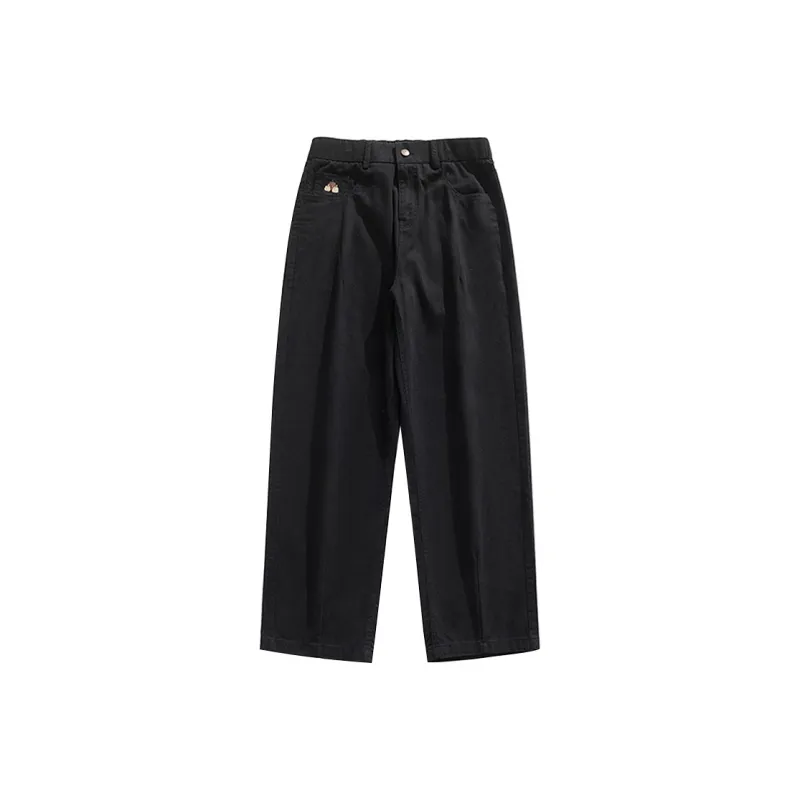 Devanro Casual Pants Men's Unisex Pink-0