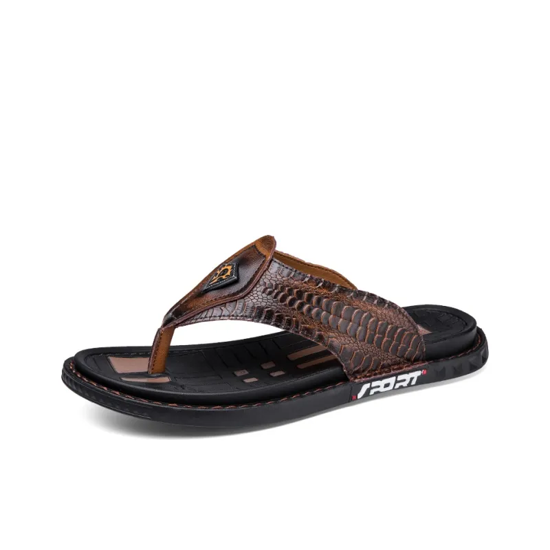 Shiozawa Rubber Sole Stitching Slip Resistant Quick Dry Flip Flops Men's-13