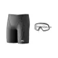 Black (Swimming Trunks+Swim Goggles)
