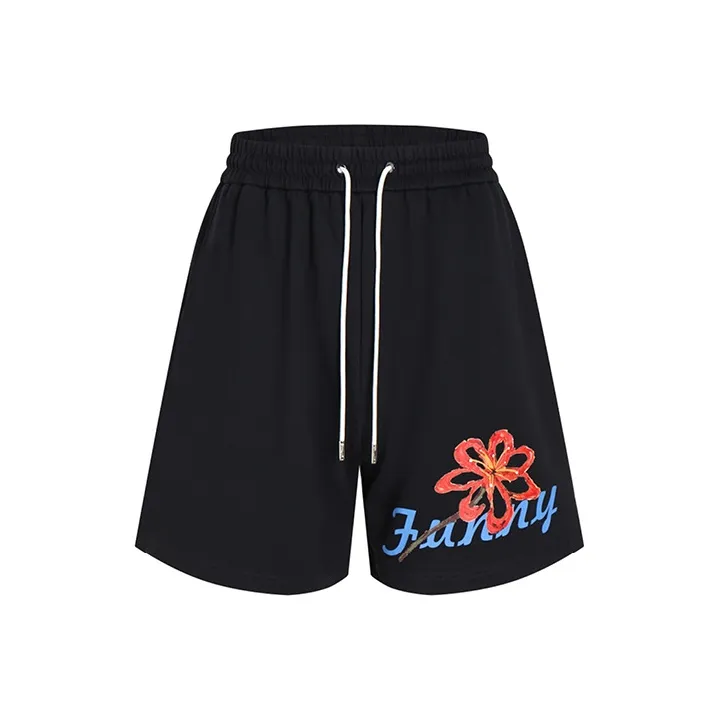 LIUREGALI Casual Shorts Men Black-0