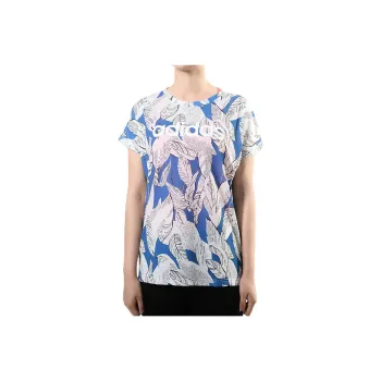 Adidas T Shirt Women's Multicolor/Blue White