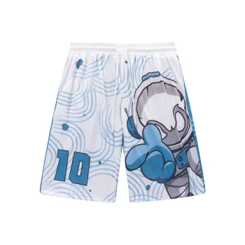 FireMonkey Basketball Shorts Unisex White