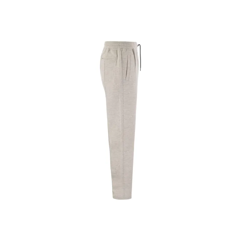Brunello Cucinelli Drawstring Fleece Trousers-5