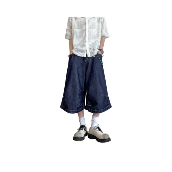 Warrior Ride The Wind And Waves Series Denim Shorts Unisex Blue