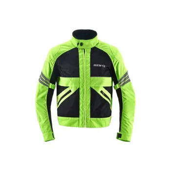 NERVE Biker Jacket Polyester Men's Beige Mesh Top
