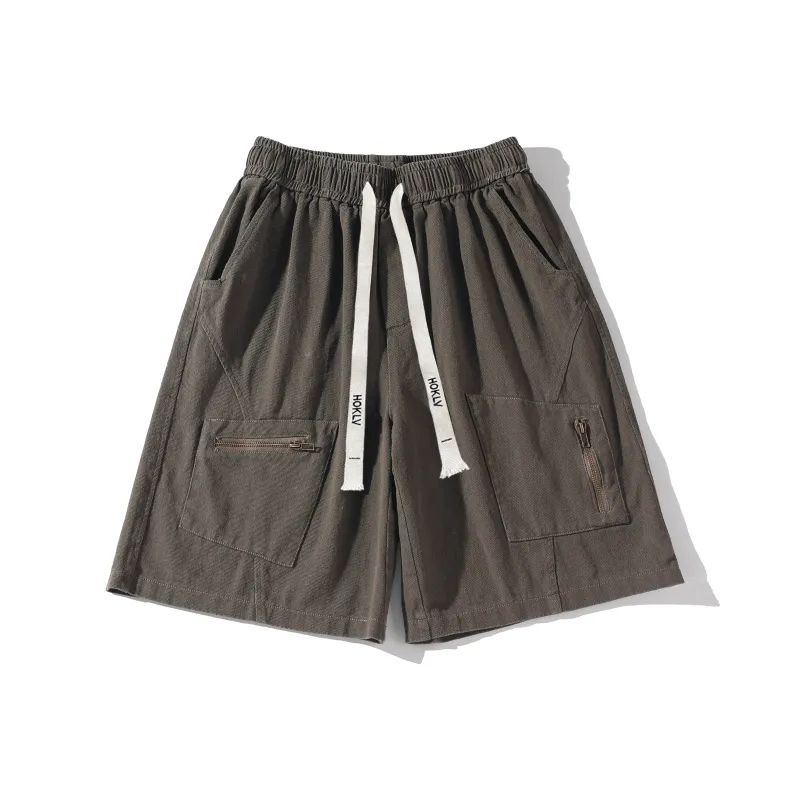 HOKLV Denim Shorts Unisex-0