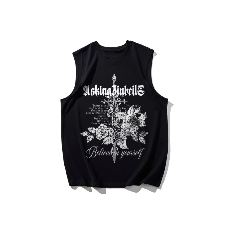 JINBEILE Tank Tops Unisex-0