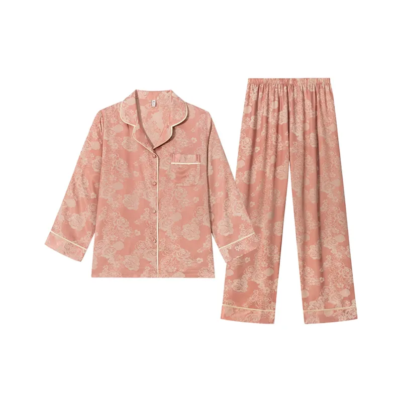 Shanghai Story Pajama Set Women's Flower Language Pink-0