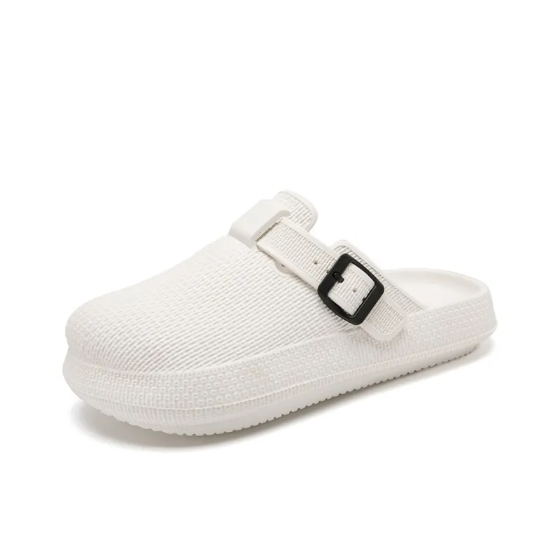ENRICO COVERI Rubber Sole Odor Resistant Abrasion Resistant Slip Resistant Closed Toe Slippers Unisex-1