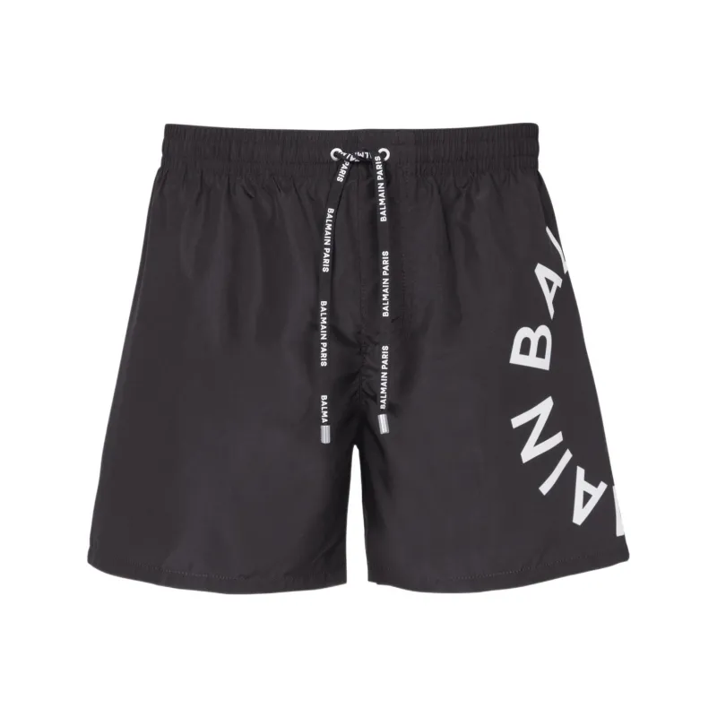 BALMAIN Logo jacquard Swim Shorts-0