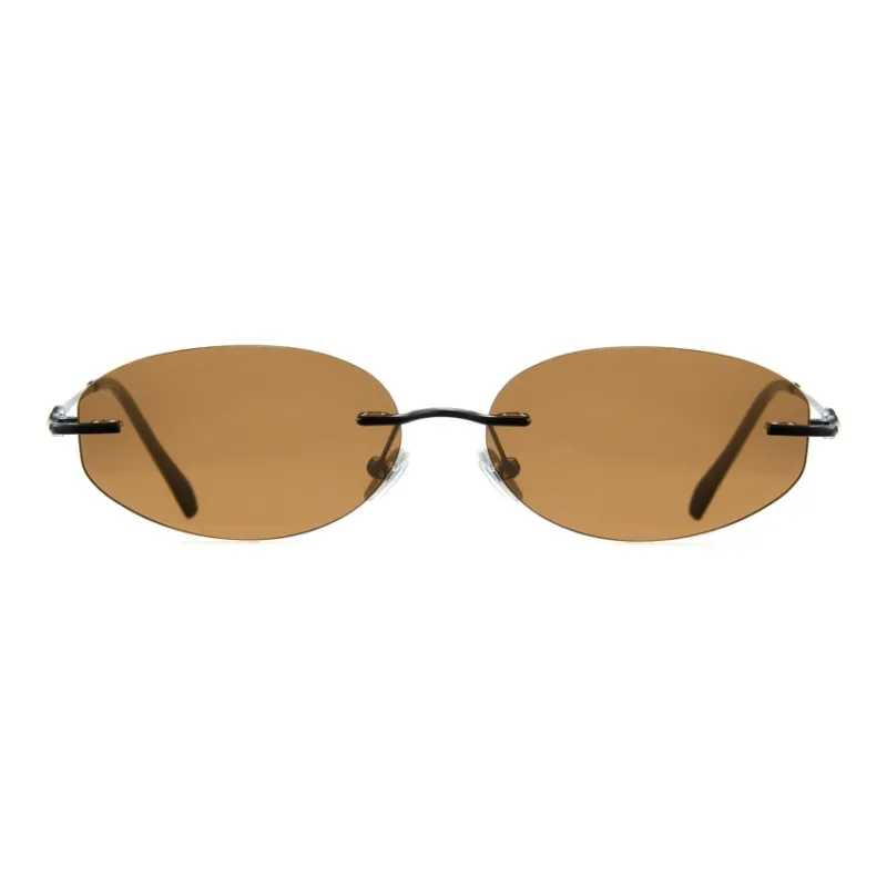 CYXUS Metal Oval Sunglasses Unisex-11