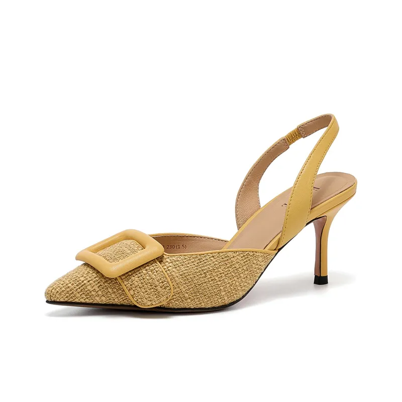 ELLE Slim Heel High Heels 7cm Women's-1